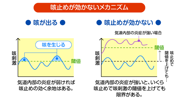 咳止めが効かないメカニズム