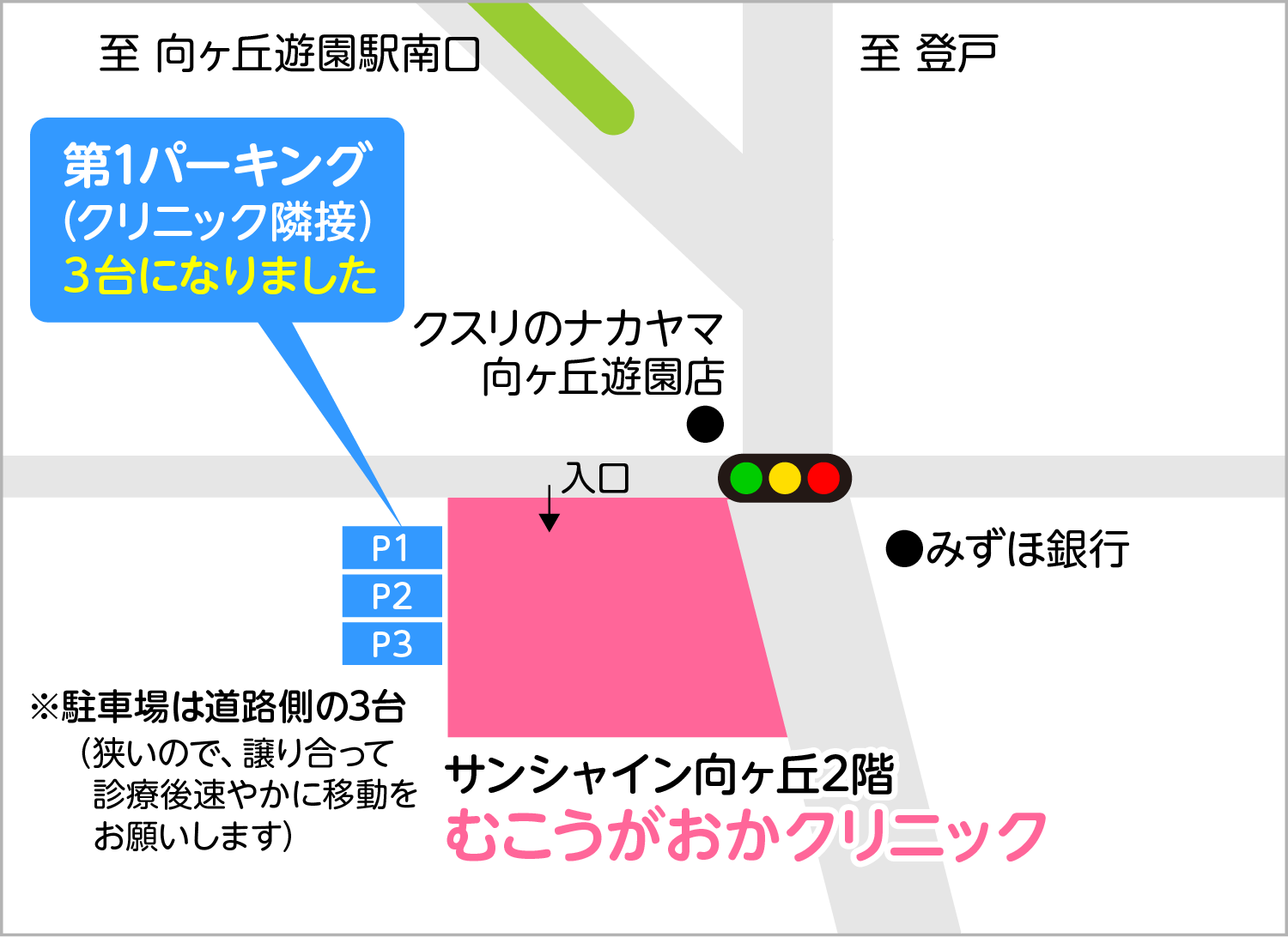 むこうがおかクリニック地図